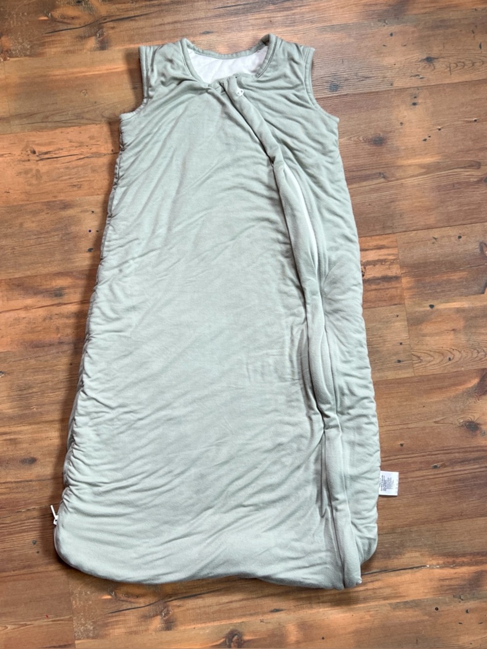 Yoofoss Bamboo Sleep Sack Medium 6-12 Months Sage Green Wearable Blanket Zip